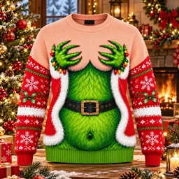 Funny Boobs Naughty Christmas Ugly Sweater