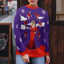 Divine Ugly Christmas Sweater Purple