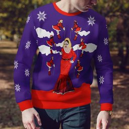 Divine Ugly Christmas Sweater Purple