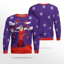 Divine Ugly Christmas Sweater Purple