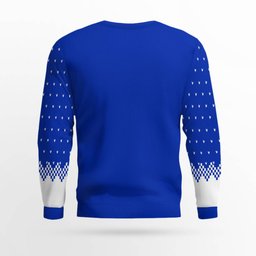 I Eat Ass and Cookies Ugly Christmas Sweater Blue