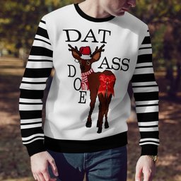 Dat Ass Doe Ugly Christmas Sweater Black