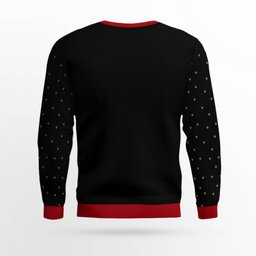 Fill Me Up Santa Beverage Dispenser Ugly Chirstmas Sweater Black