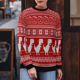 Dinosaur Ugly Christmas Sweater