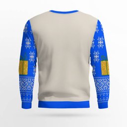 Giddy Up Sluts Ugly Christmas Sweater Blue