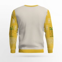 Giddy Up Sluts Ugly Christmas Sweater Gold Metallic