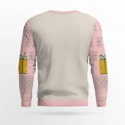 Giddy Up Sluts Ugly Christmas Sweater Powder Pink