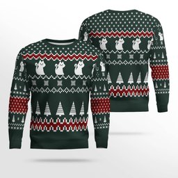 Division 2 Winter Project Ugly Green Sweater
