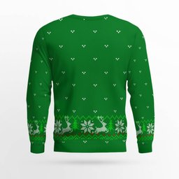 Donald Trump Sorry Merica's Full Ugly Christmas Sweater Green
