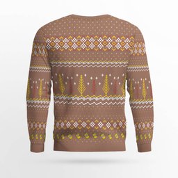 Merry Beermas and a Happy New Beer Ugly Christmas Sweater Mocha Mousse
