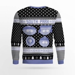 Southpark Don't Forget To Bring a Towel Ugly Christmas Sweater Black