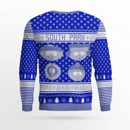 Southpark Don't Forget To Bring a Towel Ugly Christmas Sweater Blue