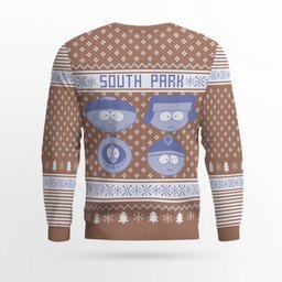 Southpark Don't Forget To Bring a Towel Ugly Christmas Sweater Mocha Mousse