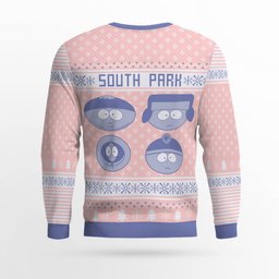 Southpark Don't Forget To Bring a Towel Ugly Christmas Sweater Powder Pink