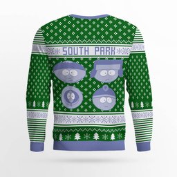 Southpark Don't Forget To Bring a Towel Ugly Christmas Sweater Green