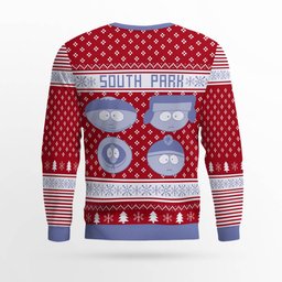 Southpark Don't Forget To Bring a Towel Ugly Christmas Sweater Red