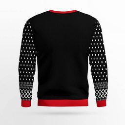 Drink Up Bitches Ugly Christmas Sweater Black