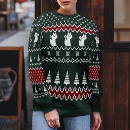 Division 2 Winter Project Ugly Green Sweater