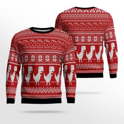 Dinosaur Ugly Christmas Sweater