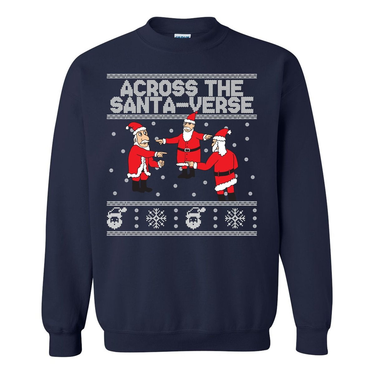 Across The Santa-Verse Ugly Sweater