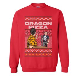 Dragon Pizza Ugly Sweater
