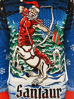 Centaur Santa - Santaur Ugly Christmas Sweater
