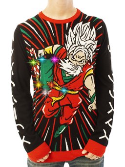 LIGHT UP- Anime Santa Ugly Christmas Sweater