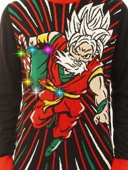 LIGHT UP- Anime Santa Ugly Christmas Sweater