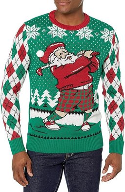 Light-up Santa Golfer