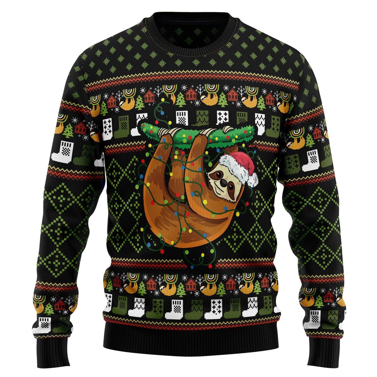 Ugly Cat Pizza Christmas Sweater Jumper