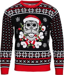 Skull Santa Claus Bones Lights