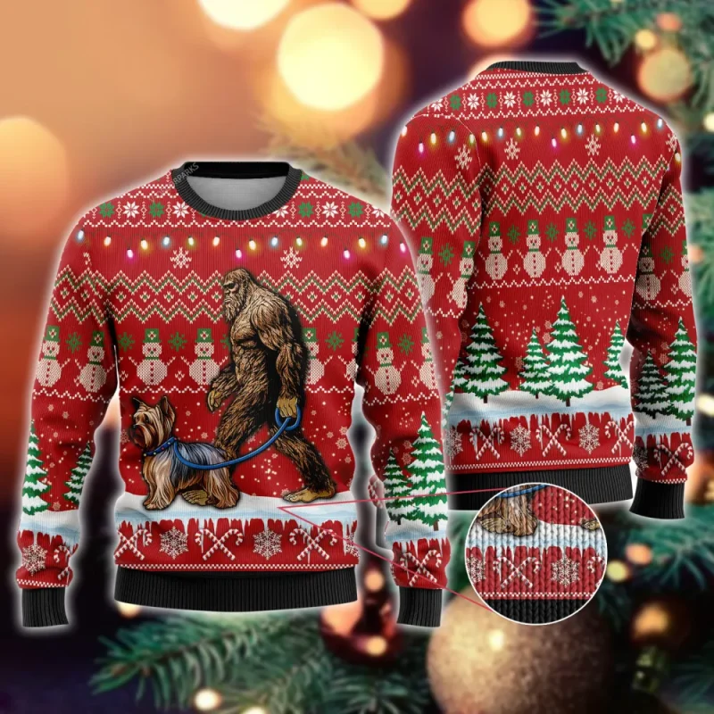 Yorkie Bigfoot Funny Sasquatch