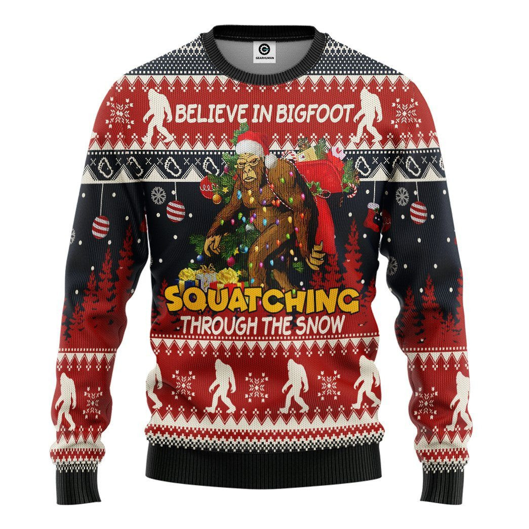 Believe In Bigfoot Squatching Through The Snow
