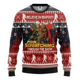 Believe In Bigfoot Squatching Through The Snow
