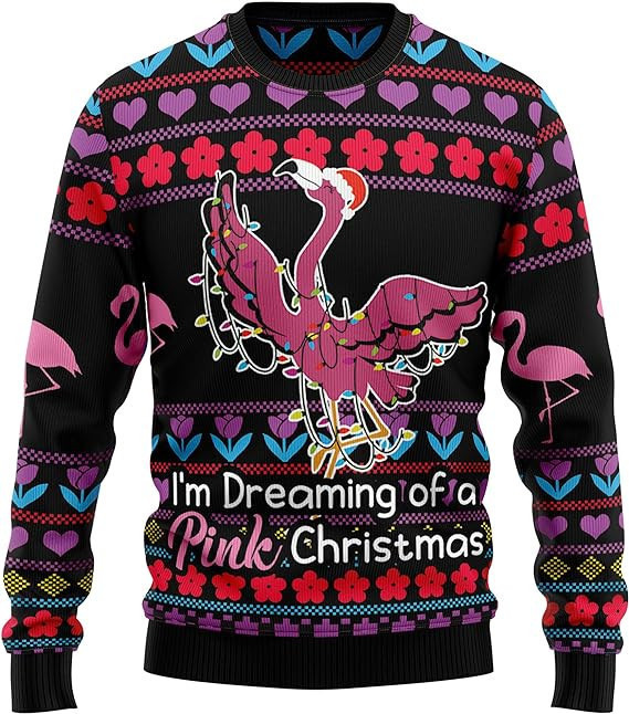 Flamingo I'm Dreaming of a Pink Christmas