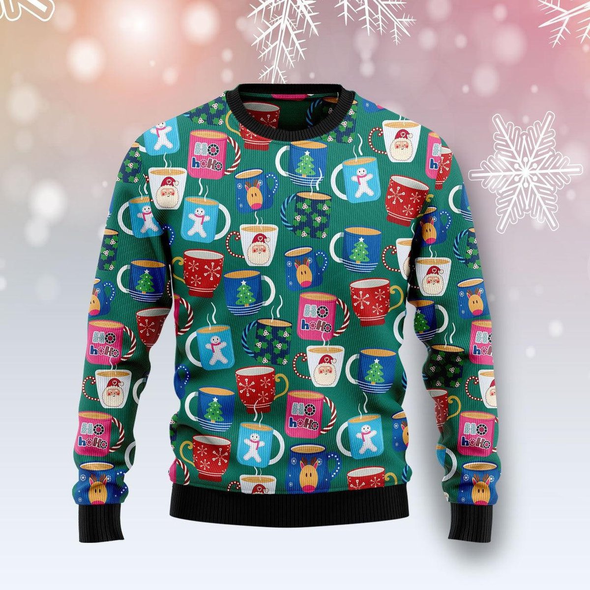 Merry Christmas Ho Ho Ho Mugs Cheerful