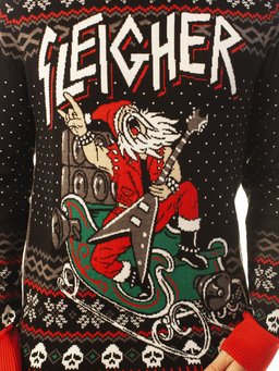 Santa Claus Sleigher Black