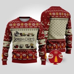 Lord Of Cats Ugly Christmas Ugly Christmas Sweater Funny Lord Of The Ring