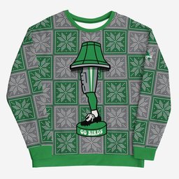 Birds Leg Lamp Go Birds Ugly Sweater Christmas Philadelphia Eagles