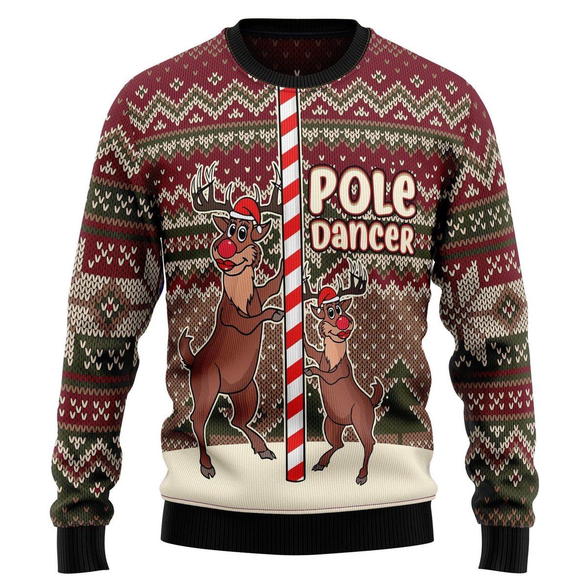 Funny Reindeer Pole Dancer
