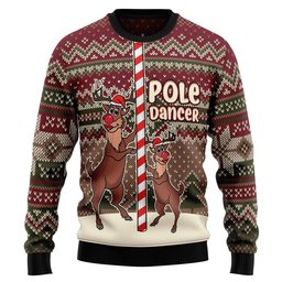 Funny Reindeer Pole Dancer