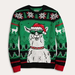 Santa Llama Holiday