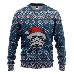 Ugly Christmas Mask Santa Red Ugly Sweater