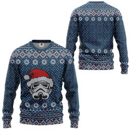 Ugly Christmas Mask Santa Red Ugly Sweater