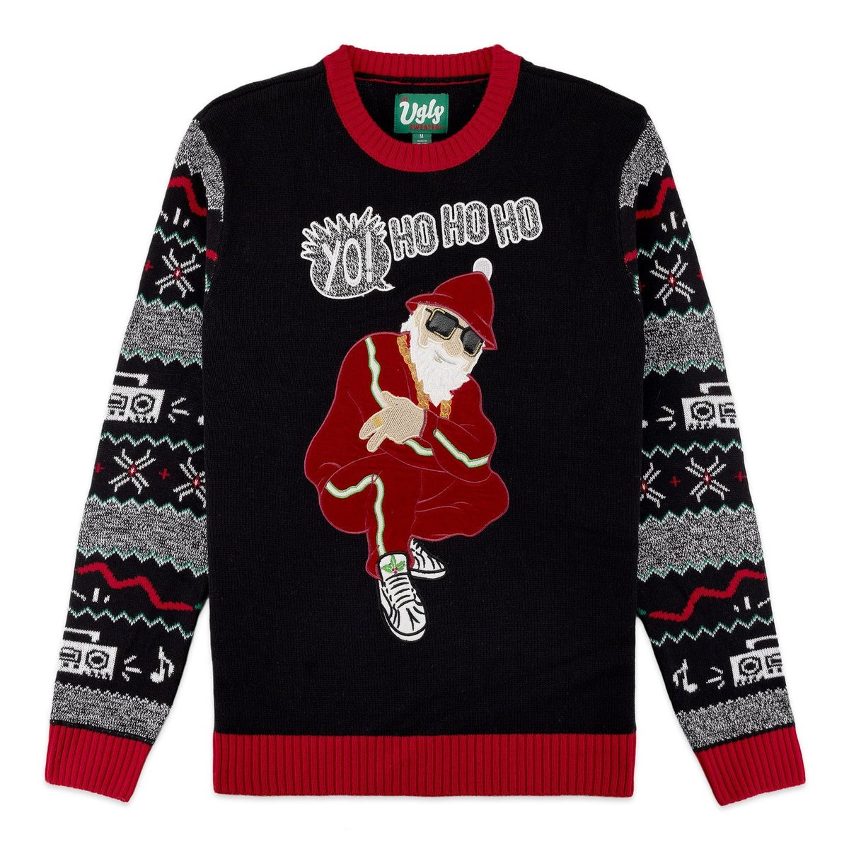 Yo Ho Ho Rap Santa Ugly Christmas Sweater
