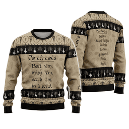 Po-ta-toes! Boil em, mash em, stick em in a stew Ugly Sweater - Skullridding