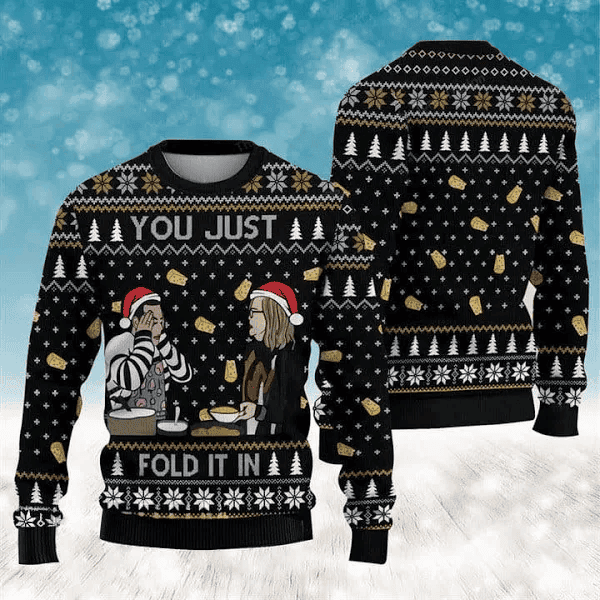 Schitts Creek You Just Fold It Ugly Sweater - Skullridding