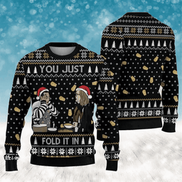 Schitts Creek You Just Fold It Ugly Sweater - Skullridding