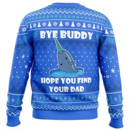 Bye Buddy Elf Hope Yoy Find Your Dad Ugly Christmas Sweater - Skullridding