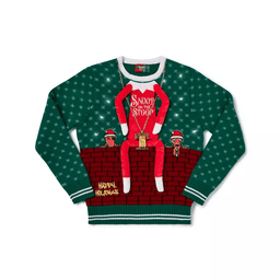 Snoop on the Stoop Chain Christmas Sweater - Skullridding